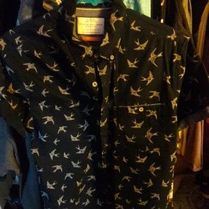 Men's short sleeve button up